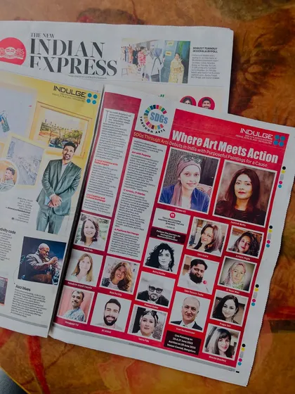 It was exciting to see our 'SDGs Through Arts' collaboration featured in The New Indian Express. Press coverage like this helps amplify the message that art can be a powerful tool for social action and change.