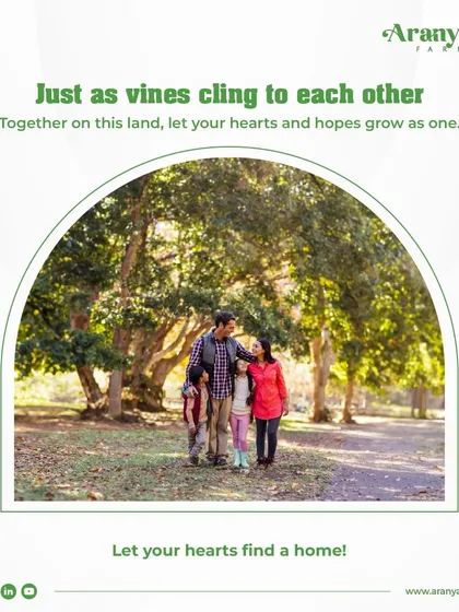 Just as vines cling to each other, I provide a land where your family's hearts and hopes can grow as one. Let your hearts find a home here.
