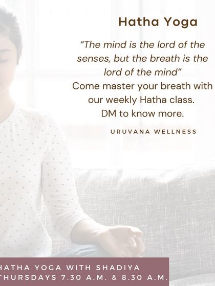 "The mind is the lord of the senses, but the breath is the lord of the mind." Our weekly Hatha Yoga class with Shadiya focuses on mastering the breath to build a strong and centered practice.