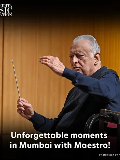 An unforgettable moment in Mumbai with Maestro Zubin Mehta. His presence and guidance are the bedrock of our foundation, and his direct involvement in our programs continues to inspire excellence in all we do.