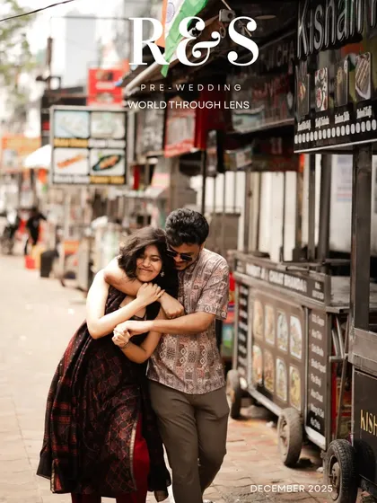 Love isn't just in grand gestures, it's in the everyday moments. A candid, playful embrace during a casual pre-wedding shoot on the streets of Agra, capturing your authentic connection.