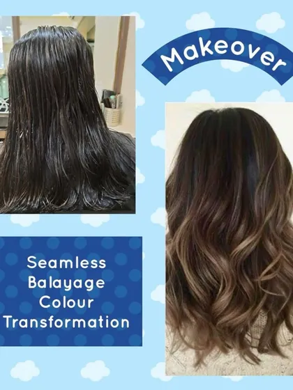 We love a seamless balayage transformation. For this look, we hand-painted lighter tones through the mid-lengths and ends to create a beautiful, natural-looking melt. The result is a dynamic, modern style with dimension that will grow out gracefully.