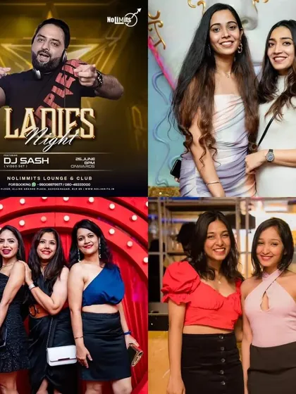Another great collage from a Ladies' Night, showing friends enjoying the music and the night out.