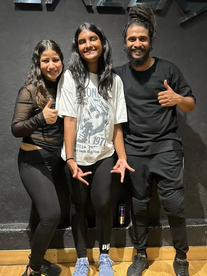Guest instructors Sam and Sheethal with our instructor Divya after a great Urban Hip-Hop workshop.