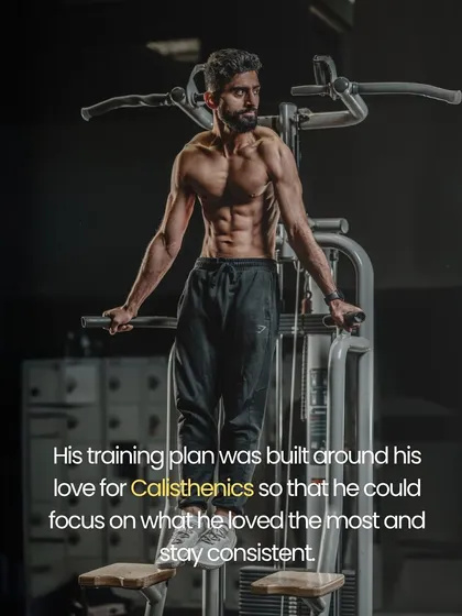 My coaching is built on the foundation of proper exercise mechanics. Here, I am guiding a client through a calisthenics progression. It is not just about doing the exercise, it is about understanding how to do it right for your body to get stronger and avoid injury.