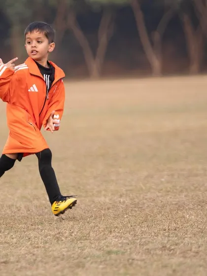 Trinay in action, showing off his moves.