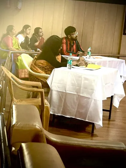 A closer look at the judging table during the Music Mania school competition. It was a privilege to witness such high-level talent from the students.