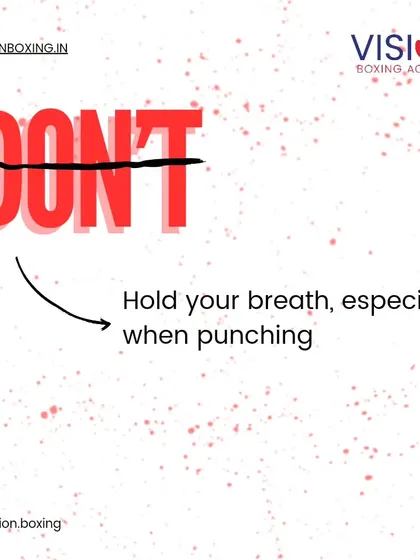 A critical mistake is holding your breath, especially when punching. This creates tension, wastes energy, and reduces the power and speed of your strikes.