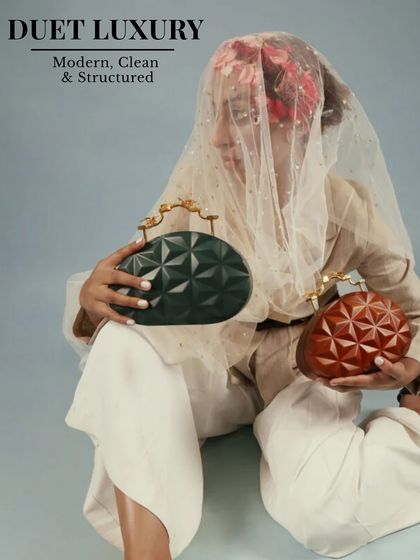 If your style is modern, clean, and structured, Duet Luxury is a great choice. Their bags feature geometric shapes and unique hardware that feel very contemporary.