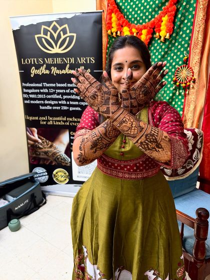 Lotus Mehendi Arts - Bridal & Occasion Mehendi Elaborate Bridal Designs photo 56