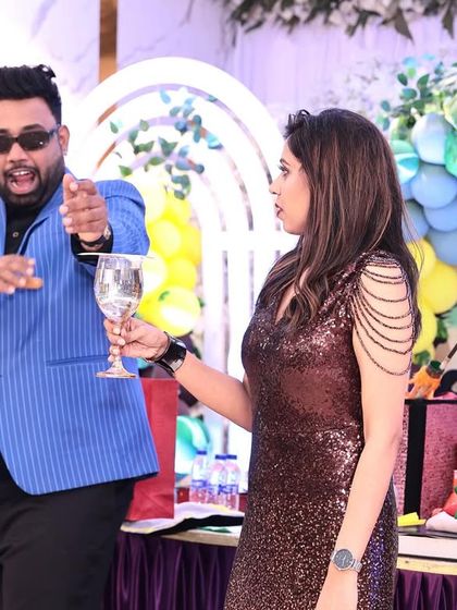 The vanishing water trick is a fun and surprising illusion. The volunteer's reaction is always a mix of confusion and delight.