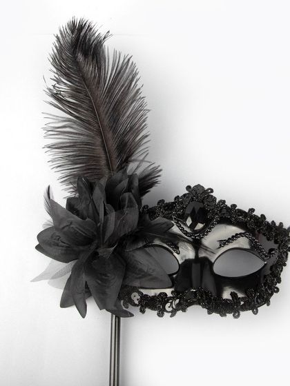 A clean, front-facing shot of the masquerade mask.