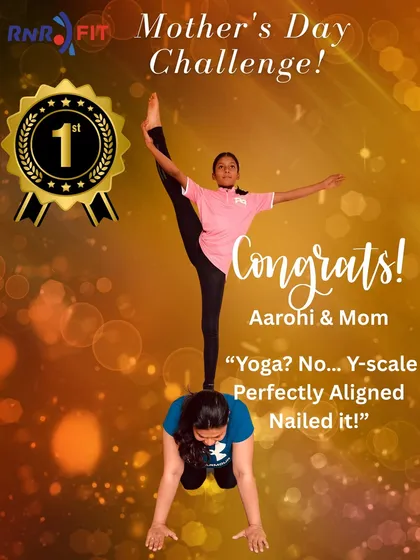 We love celebrating our amazing community. Our Mother's Day challenge brought out the fun, strength, and partnership that defines the RnR Fit family, with moms and kids teaming up for some incredible poses.