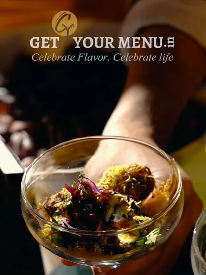 A close-up of our Khajur Ki Chaat, showcasing the rich texture and elegant presentation in a glass, ready to be served.