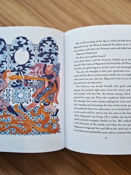 A beautiful illustration of a gender-swapped Rapunzel from our 'Gender Swapped Fairy Tales' book.