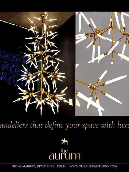 This explosive, starburst chandelier is a modern icon. I use it to create a dramatic focal point in entryways or living rooms, where its dynamic form can be fully appreciated.