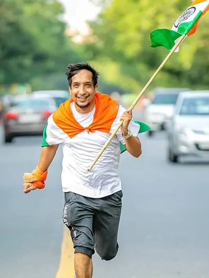 The energy is electric when we run for a cause we believe in. This shot from an Independence Day run captures the patriotic spirit and passion that fuels our community.