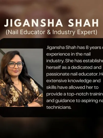 Meet Jigansha Shah, a nail educator and industry expert with 8 years of experience, who shared her knowledge at our Ahmedabad seminar.