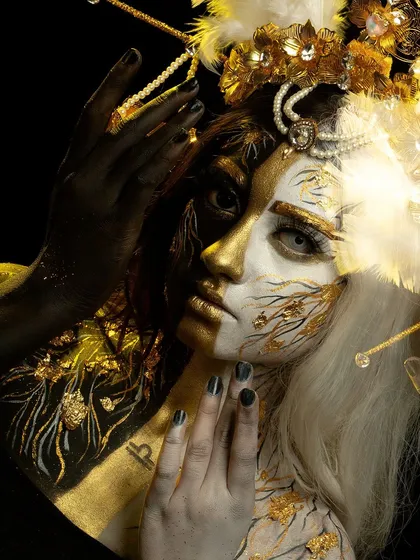 We love to get creative. This fantasy portrait, inspired by the Libra zodiac sign, shows the level of artistic detail and imagination we can bring to a conceptual shoot.