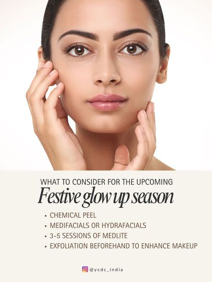 Getting ready for a special occasion? We recommend a combination of treatments like a chemical peel, Hydrafacial, or a few sessions of Medlite to ensure you have the perfect festive glow.