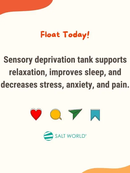 Float Today! Our sensory deprivation tanks are designed to support relaxation, improve sleep, and decrease stress, anxiety, and pain in a comfortable, open environment.