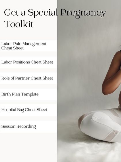 Get access to my full pregnancy toolkit, including a birth plan template and session recordings, when you sign up.