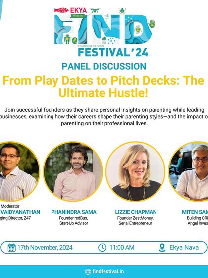 Our "From Play Dates to Pitch Decks" panel discussion features successful founders sharing personal insights on parenting while leading businesses.