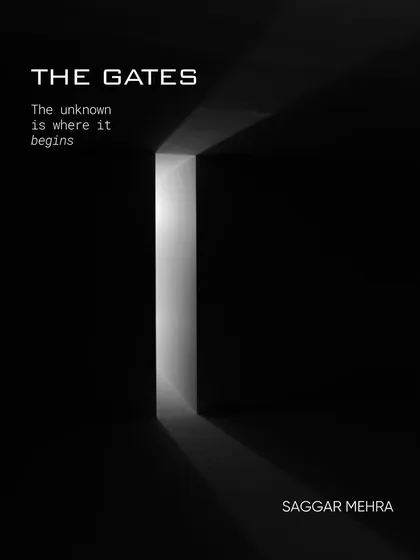 The unknown is where it begins. This image, with its play of light and shadow, captures the feeling of stepping through "The Gates" into a space of discovery, where tradition bends and boundaries blur.