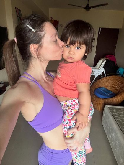 A sweet kiss for my little one. These candid moments are the ones I cherish most. They are a reminder of the love that fuels my life and my practice.