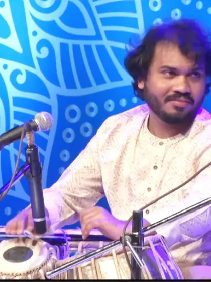 Performing at the 'Swaranubhuti' event in Pune. The name means 'an experience of melody,' and I always strive to create that for my listeners through the language of rhythm.