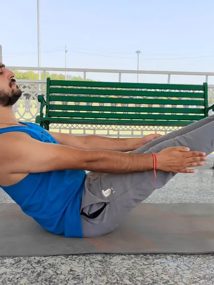 Navasana, or Boat Pose, is a fantastic asana for strengthening the core and back muscles. It also requires and builds concentration and stability.
