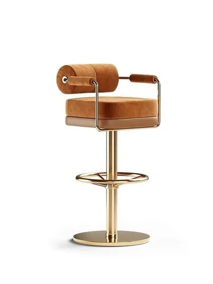 A duplicate image of the Simpson bar chair from the front.