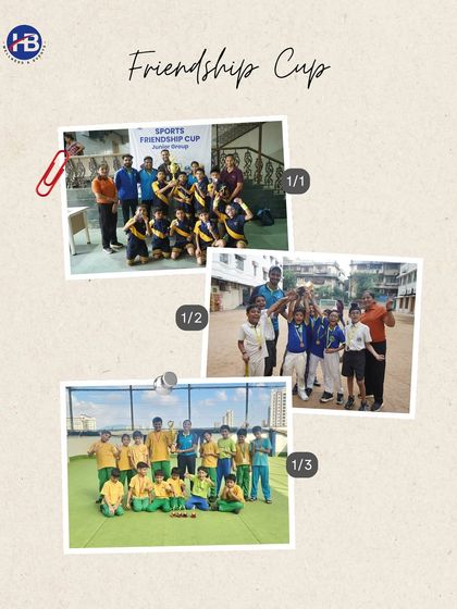 Celebrating the winners of the Friendship Cup. We ensure every tournament concludes with a proper awards ceremony to recognize the achievements of all teams, including winners Shishuvan School and runners-up APJ Abdul Kalam School.