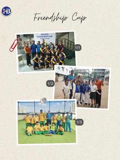 Celebrating the winners of the Friendship Cup. We ensure every tournament concludes with a proper awards ceremony to recognize the achievements of all teams, including winners Shishuvan School and runners-up APJ Abdul Kalam School.