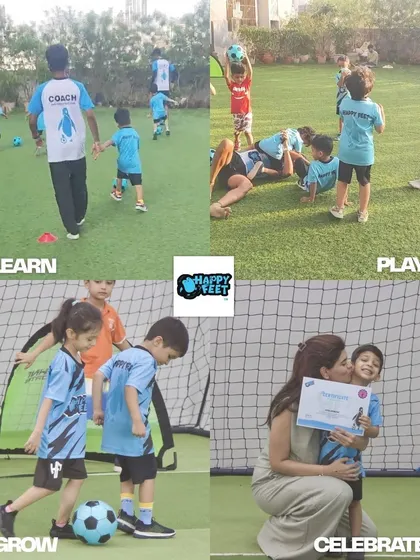 My coaching follows a simple journey. Kids learn fundamental skills, play in a fun environment, grow their confidence, and we celebrate every single achievement together.