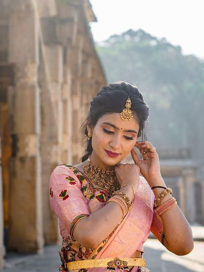 Ramya Gowda - Bridal & Occasion Hairstyling Complete Bridal Styling (Hair & Saree) photo 11