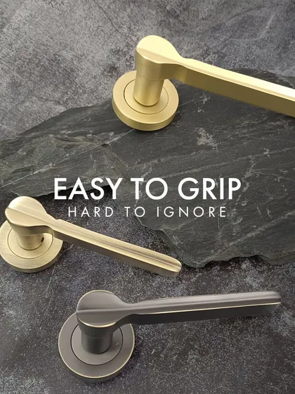 Easy to grip, hard to ignore. These ergonomically designed mortise handles are available in multiple finishes to blend modern design with effortless functionality.
