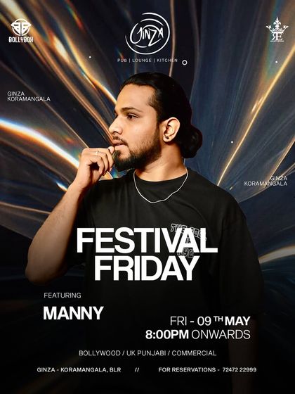 'Festival Friday' at Ginza, where we kick off the weekend with festival-level energy. I love playing these packed Friday night gigs.