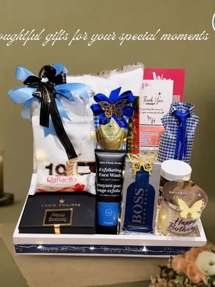 I believe corporate gifts for men should be sophisticated and practical. This luxury hamper features premium brands like Hugo Boss, Louis Philippe, and Bath & Body Works, making it the perfect gesture for key clients, partners, or executives.