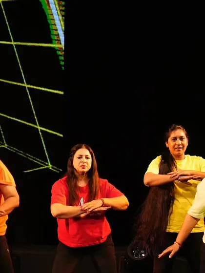Close-up on the focus and fun during our Zest '25 Zumba showcase.