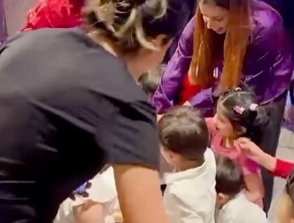 A behind the scenes moment of getting the little ones ready for their performance. It's a team effort and everyone, including the instructors and parents, is part of our big studio family.