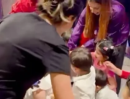 A behind the scenes moment of getting the little ones ready for their performance. It's a team effort and everyone, including the instructors and parents, is part of our big studio family.