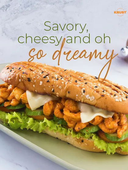 Savory, cheesy, and oh so dreamy. This loaded chicken sandwich is packed with flavor and perfect for a quick and delicious lunch.