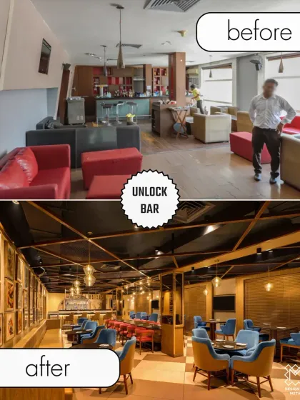 We believe in the power of transformation. Here’s how we turned a dated bar into the 'Unlock Bar' at Keys Select Kattima, Chennai, creating a chic, modern social hub that invites guests to connect and unwind.