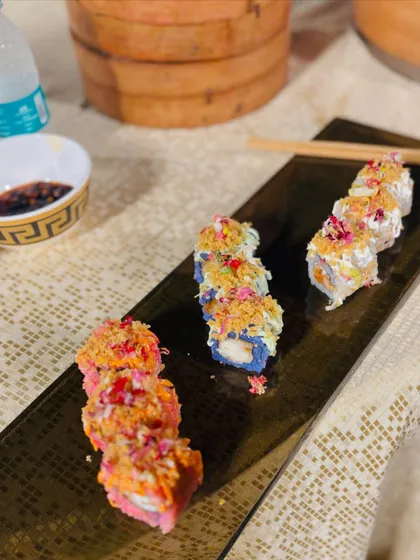 An artfully arranged plate of sushi, demonstrating the care I put into the presentation of every dish.