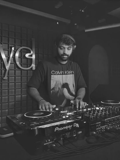 A black and white shot from my set at Level. Sometimes stripping away the color shows the raw focus and dedication that goes into crafting a seamless DJ set.