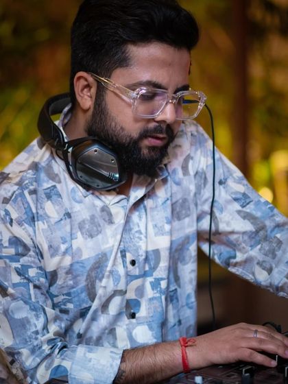 Living my own blockbuster life, one track at a time. This is me in my element at a weekend party.