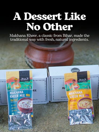 A dessert like no other. Our Makhana Kheer mix allows you to create a classic Bihari dessert the traditional way, but with the convenience needed for modern life.