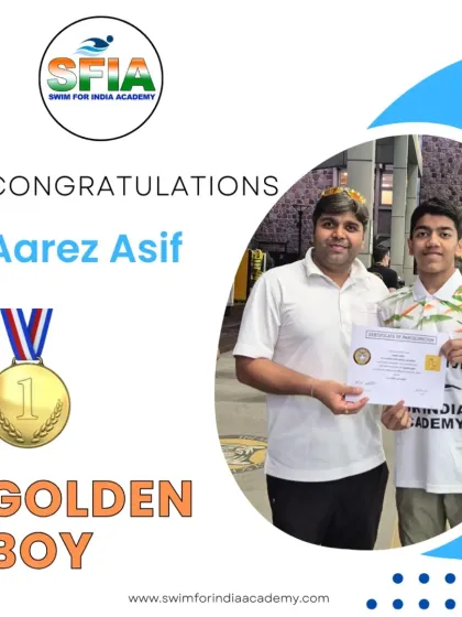 Congratulations to our Golden Boy, Aarez Asif. His hard work shines through in every race, and we are proud to be part of his journey.