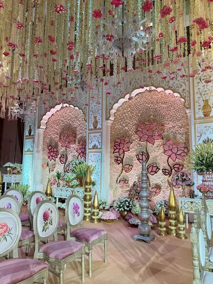 Regal Indian Traditions: A Symphony in Pink & Gold photo 71